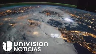 Así se ve la tierra de noche desde el espacio