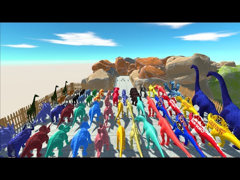 Every Unit Color Mountain Championship - Animal Revolt Battle Simulator
