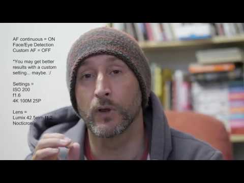 GH5 new firmware (V2.0) Autofocus test (face tracking)