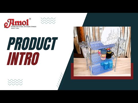 Amol stainless steel ss kitchen storage racks, size: 25 x 18...