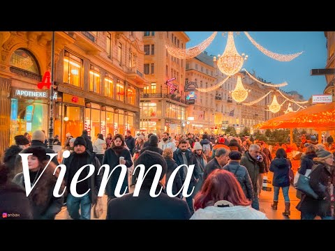 Magical Vienna Christmas Lights 🎄 | Stunning 4K Walking Tour Through City Center