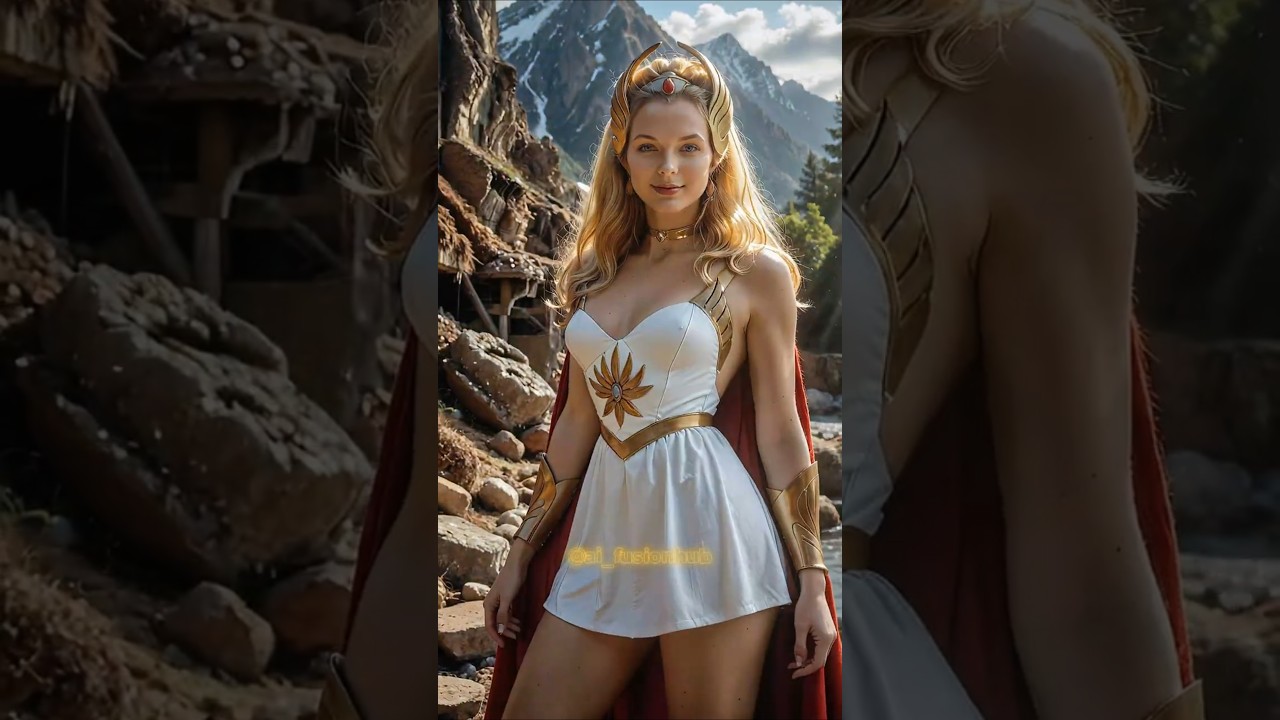 She-Ra: Princess of Power Recreated in the Real World 😳👑#livingcartoon #shera