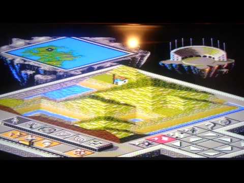 SUPER NINTENDO SNES POPULOUS 2 GAME   GAMEPLAY