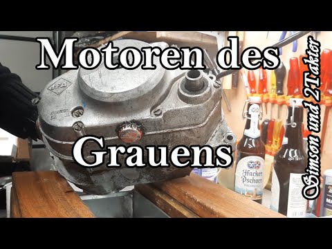 Simson S51 Motoren zerlegen, regenerieren, spalten.  Motoren aus dem Netz - Motoren des Grauens