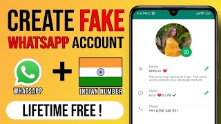 India Fake WhatsApp Number | How to create fake whatsapp with indian number