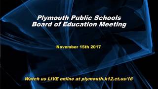 BOE Meeting November 15th 2017