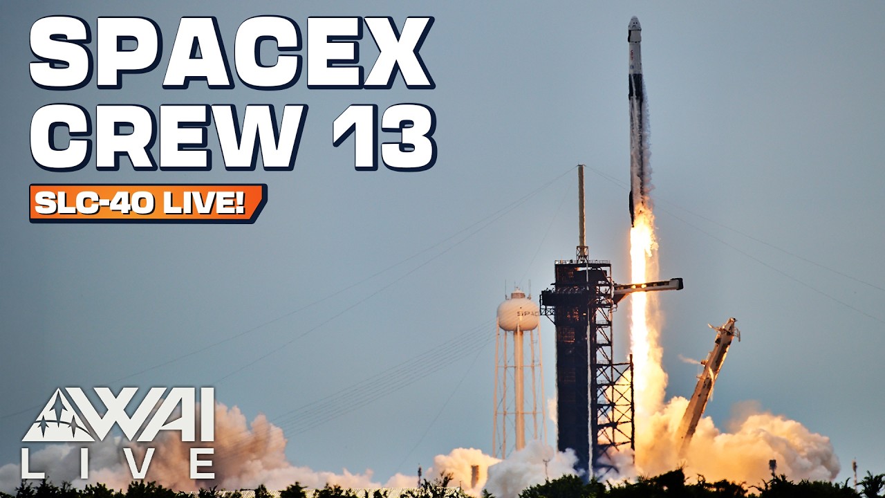 SpaceX Crew 13 Launch! Falcon 9 Sends Four Astronauts to the ISS