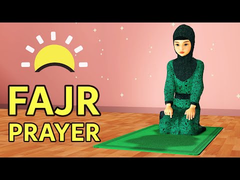 How to pray Fajr for Girls - Step by Step - with Subtitle