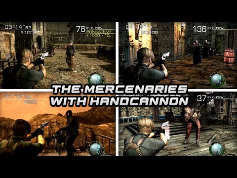 The Mercenaries with Handcannon | ALL STAGES | Resident Evil 4 HD Project