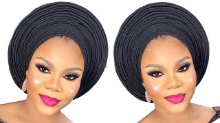 HOW TO TIE PERFECTLY ROUND GELE  SUPER DETAILED FR