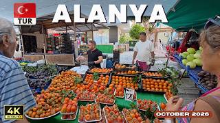 The Best Market in the Mediterranean! Alanya Mahmutlar Tuesday Market 4K 🍊🥭