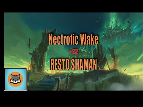 Necrotic Wake +22 - Restoration Shaman POV | World of Warcraft Mythic Plus