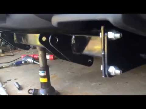 2010 Toyota Tundra plow mount push plate install for fisher plow.