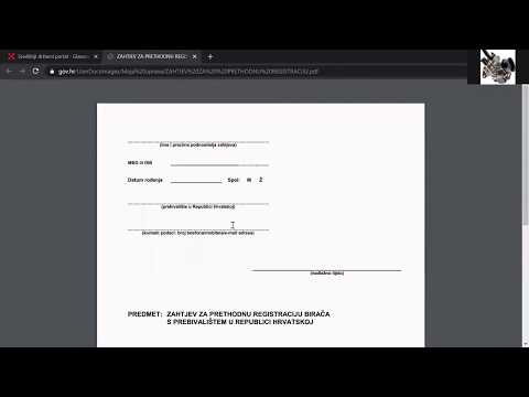 2. Kako ispuniti prethodnu registraciju u Wordu