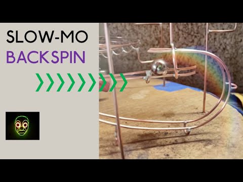Rolling Ball Sculpture // Slow Mo Backspin