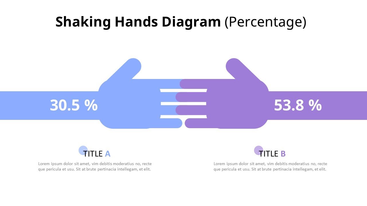 Hand Infographic Comparison Diagram powerpoint animation template