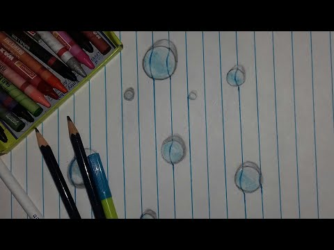 How to draw 3d bubble/3d droplet drawing