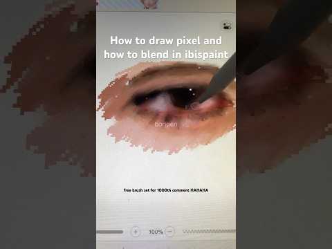 How to blend in ibispaint and how to draw pixel art #ibispaintx #digitalart