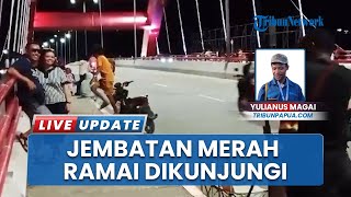 Tak Hanya Jadi Sarana Transportasi Jembatan Merah Jayapura Jadi Destinasi Wisata saat Musim Lebaran