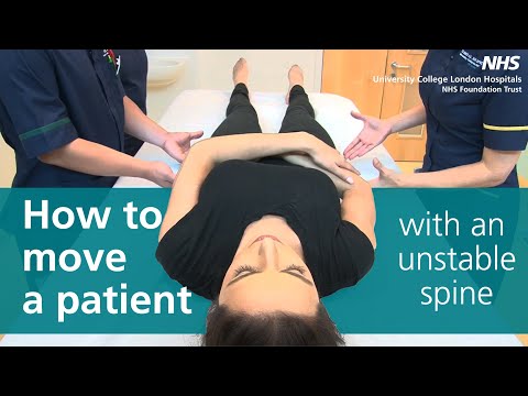 How to move a patient with an unstable spine