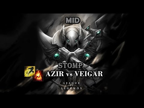 League of Legends - AZIR vs VEIGAR - MID GAMEPLAY