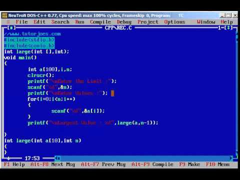 Basic Program In C In Tamil