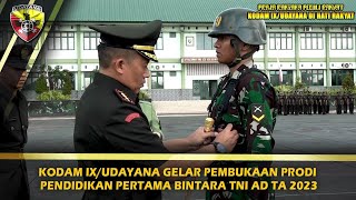 PRODI BINTARA TNI AD TA. 2023 DIBUKA, RUBAH POLA HIDUP SIPIL KE PRAJURIT