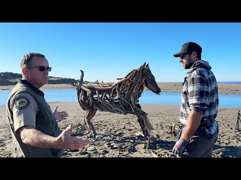 Somebody called the RANGER because of my SCULPTURE