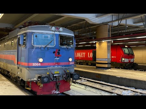 Del 3 Vinter på den svenska järnvägen tåg i Sverige. Svenska Tåg!