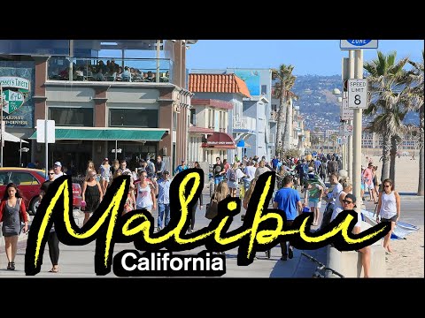 Malibu Walking Tour (Country Mart, Lumberyard, and more) 🇺🇸 LA County, California Travel, [4K HDR]