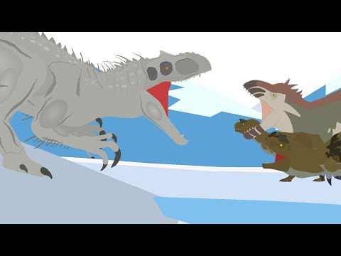 ark yutyranus vs indominus rex