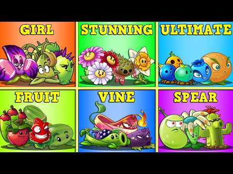 Random 6 Team Plants Battle - Who Will Win? - PvZ 2 Teams Plant Battlez