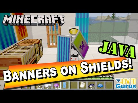 HTG George - How You Can Put Banners on Shields in Minecraft Java Edition - Shield Designs