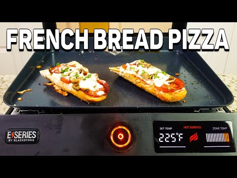 French Bread Pizza on the Blackstone E-Series Electric Griddle