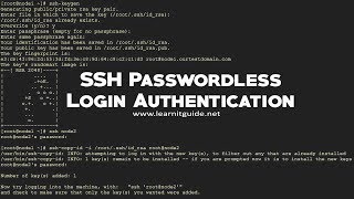 Configure SSH Password less Login Authentication using SSH keygen on Linux