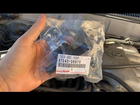 Replacing heater control valve on 1999 Toyota 4Runner 3.4