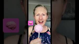 Mouthful of Jawbreaker Brain Sucker #candy #sucker