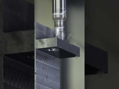 We machined the holes, chamfering, buck side chamfering in one step!