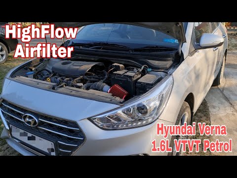 Hiflow air intake | Hyundai Verna 1.6L vtvt Petrol modified | K&N airfilter | Vid ARN