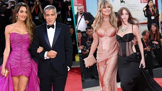 George Clooney, Amal Clooney, Emma Stone, and Heidi Klum Define Venice’s Red Carpet Drama