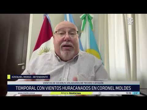 Temporal en Coronel Moldes: la palabra del intendente