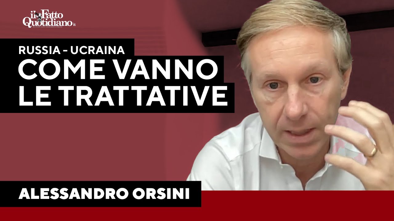 A che punto sono le trattative Russia-Ucraina? Il punto di Alessandro Orsini