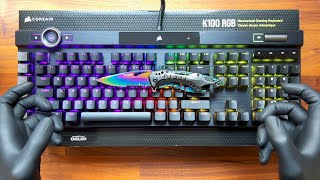 Video thumbnail for Corsair K100 Mechanical Gaming Keyboard Unboxing - ASMR by EnigmaUnboxed