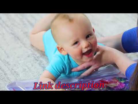 Splashin'kids Inflatable Tummy Time Premium Water mat Infants  Play Activity Center Your👭 📈