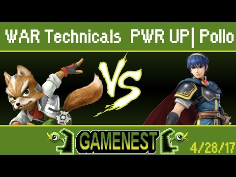 WAR Technicals (Fox) vs PWR UP| Pollo (Marth) - Wii U Losers Round 4 SIU