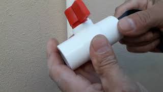 Instalando una LLAVE de PASO de P.V.C HIDRAÚLICO CÉDULA 40, de 3/4...