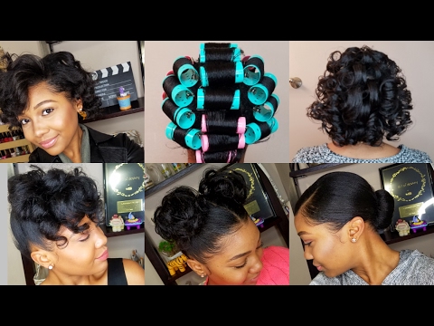 HOW TO ROLLER SET HAIR | Roller Setting Tutorial 2017 | RELAXED HAIR Video