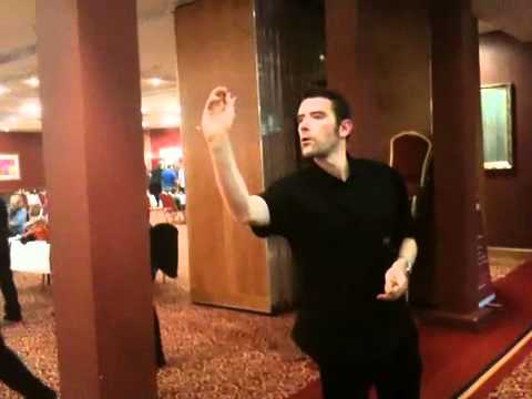 Charco Warms up his Darts!