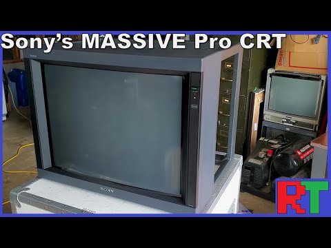 The Biggest CRTs still in use: The Sony PVM 2950Q Trinitron Pro Monitor