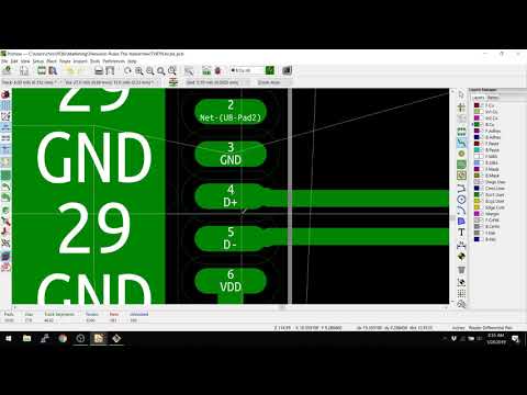 KiCad 5.0 - Differential Pairs